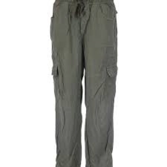 Sanctuary Pants - Sanctuary Olive Green Wide Leg Cargo Pants Size XL